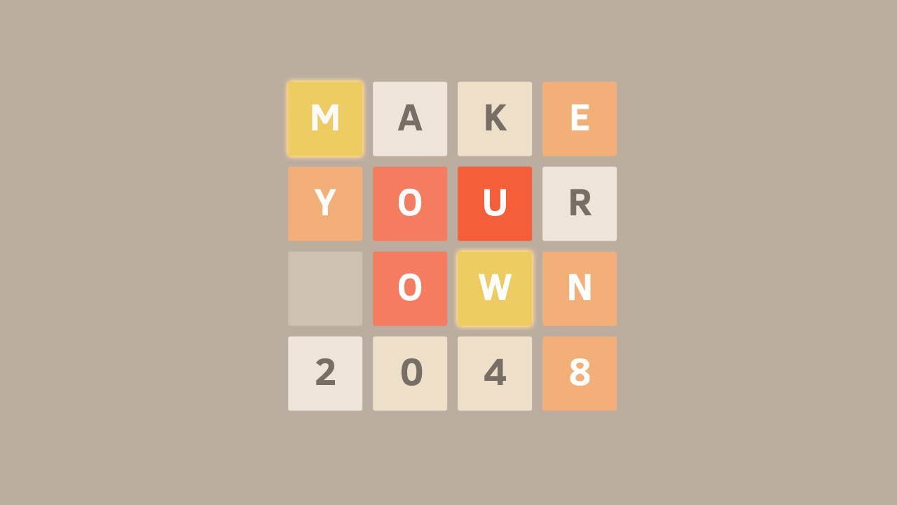 Create 2048, Create Your Own 2048 Game